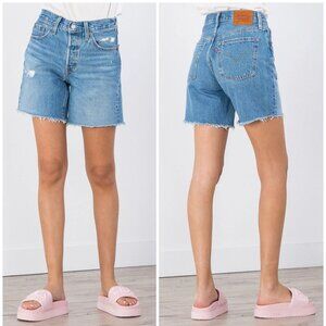 Levi's 501® Women's Mid Thigh Shorts 85833-0002 in Denim